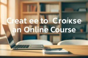how to create your first online course